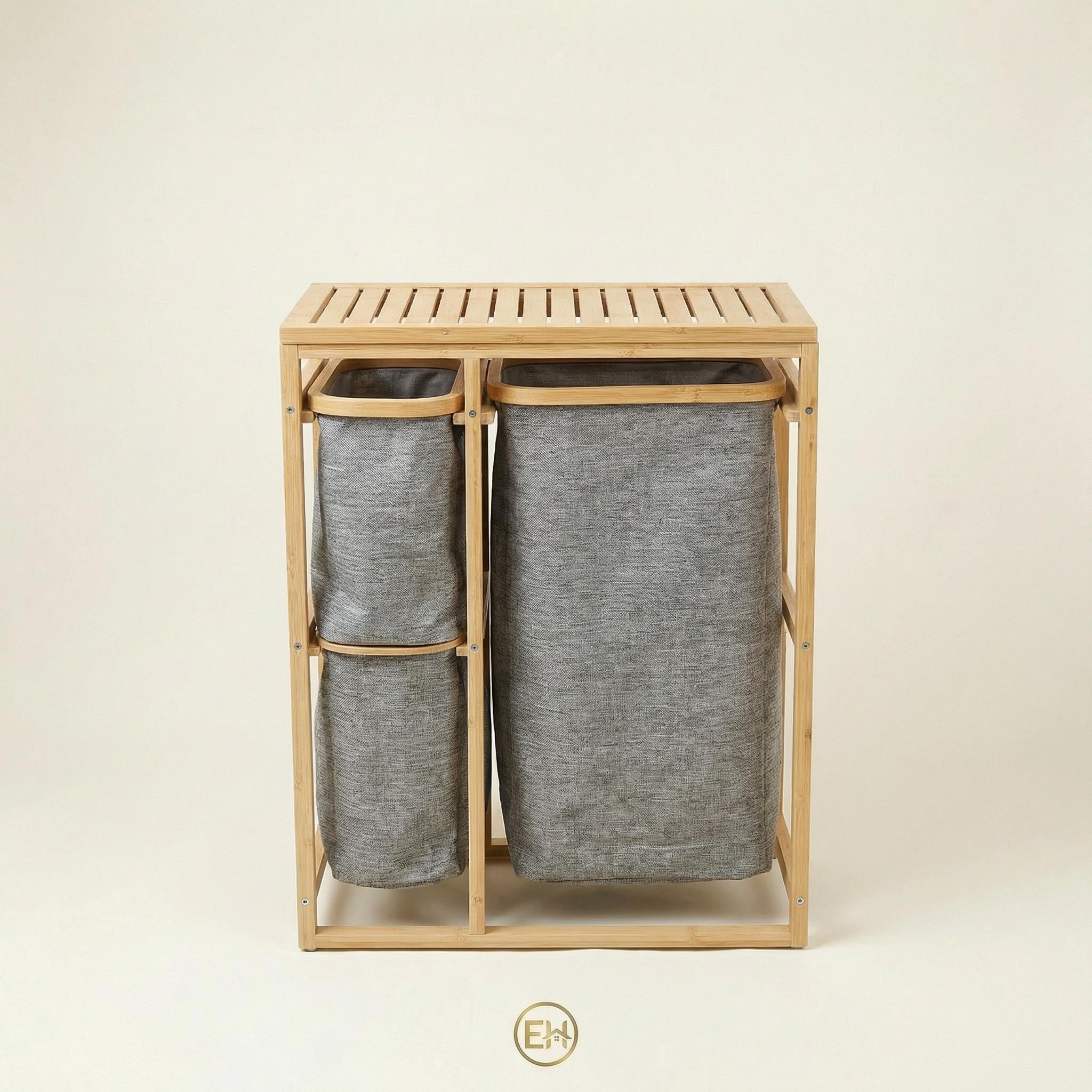 סל כביסה עם תאים|||Корзина для белья с отделениями