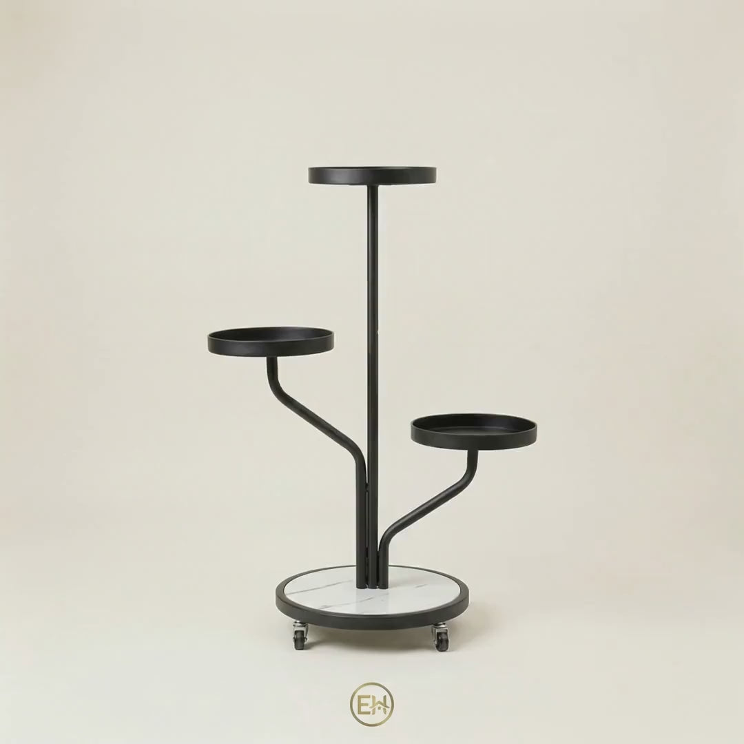 מעמד מדפים עגולים מינימליסטי|||Подставка с круглыми полками